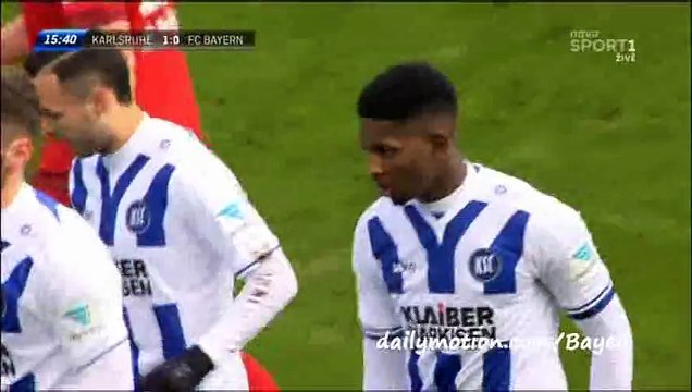 Barry B. Goal HD - Karlsruher 1-0 Bayern Munich - 16-01-2016