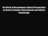 The World of Bereavement: Cultural Perspectives on Death in Families (International and Cultural