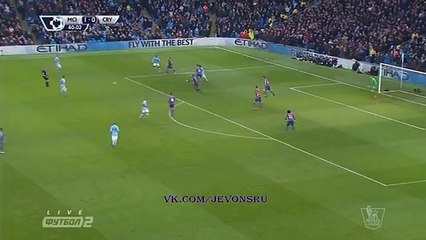 Sergio Aguero GOAL | Manchester City 2 - 0 Crystal Palace