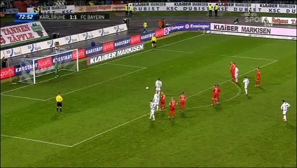 (Penalty) Goal HD - Karlsruher 2-1 Bayern Munich - 16-01-2016