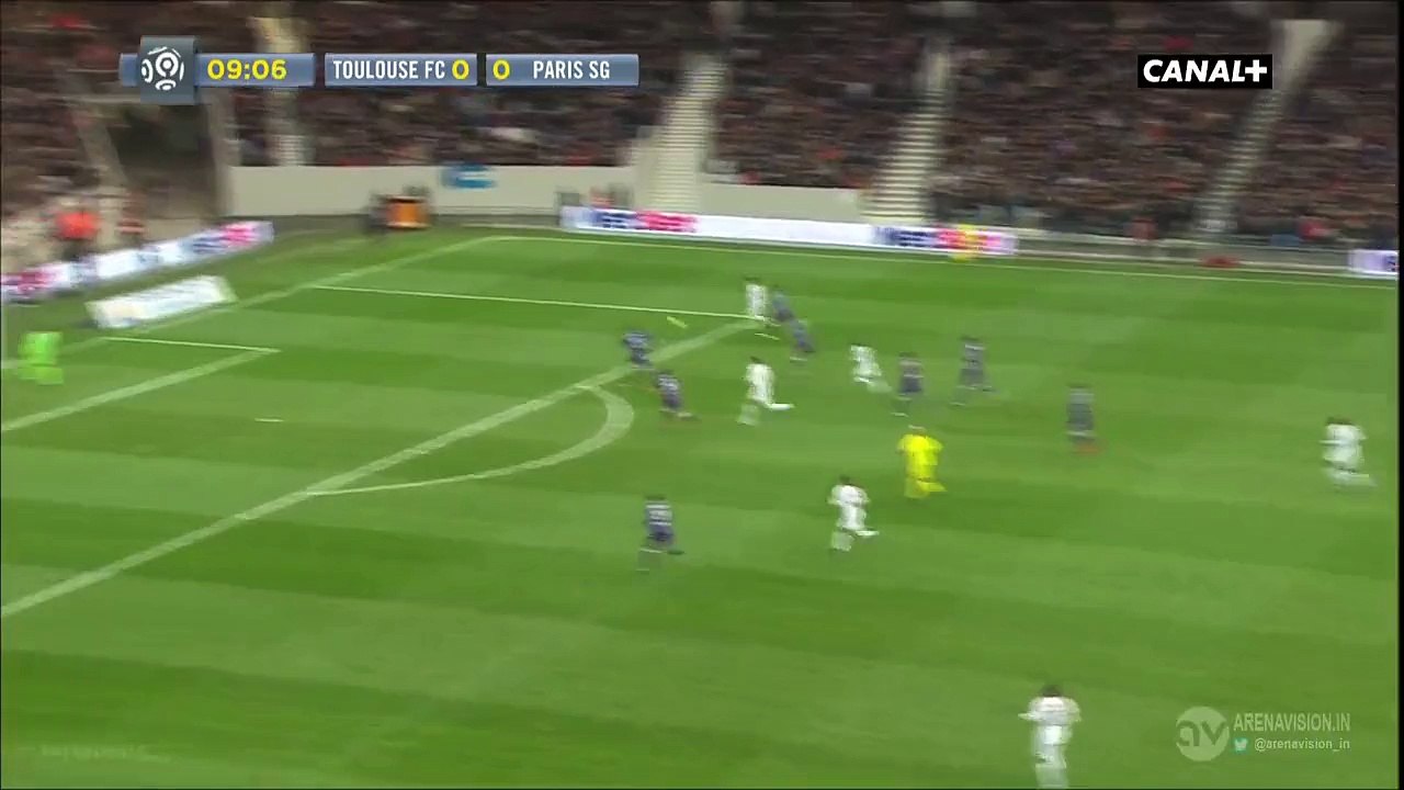 Zlatan Ibrahimovic Super chance - Toulouse v. Paris Saint Germain 16.01.2016 HD
