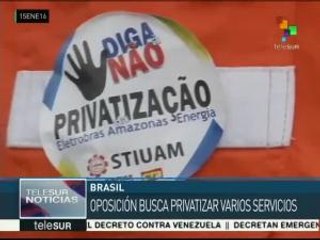 Brasil: trabajadores del sector eléctrico rechazan privatizaciones