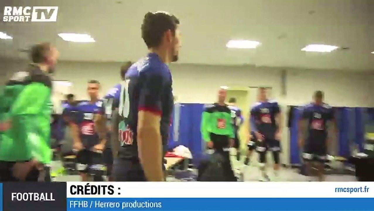 Handball : dans le vestiaire des Bleus lors du match France-Macédoine