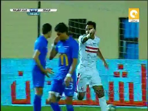 هدف الزمالك الاول | محمود كهربا | الزمالك 1-0 اتحاد الشرطه | الدورى المصرى الممتاز 2015/2016| الاسبوع ، الرابع عشر