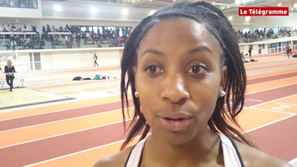 下载视频: Athlétisme. Championnats de Bretagne en salle à Rennes : Pamella Narcisse championne de Bretagne du 60 m