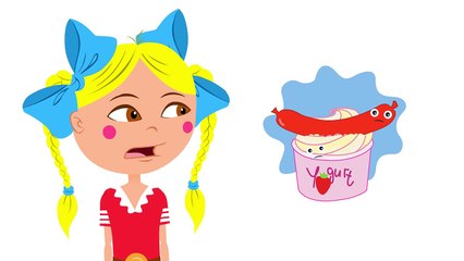 Развивающие мультики - Песенка для детей про еду и разные продукты - БЯКА