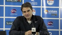Roger Federer press conference (semifinals) - Brisbane International 2015