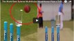 The World Best Spinner Muththaiya Muralitharan Flips a Coin to a Glass with the