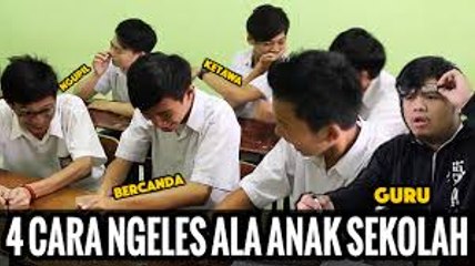 4 Cara Ngeles ala Anak Sekolah