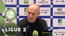 Conférence de presse Havre AC - Paris FC (2-1) : Bob BRADLEY (HAC) - Jean-Luc VASSEUR (PFC) - 2015/2016
