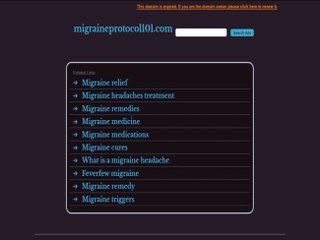 migraine protocol 101