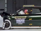 2000 Subaru Legacy moderate overlap IIHS crash test