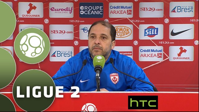 Conférence de presse Stade Brestois 29 - AS Nancy Lorraine (1-1) : Alex DUPONT (BREST) - Pablo CORREA (ASNL) - 2015/2016
