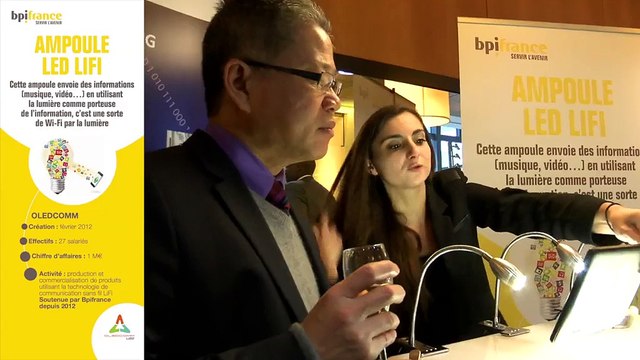 L'ampoule LED Lifi Oledcomm : internet par la lumière