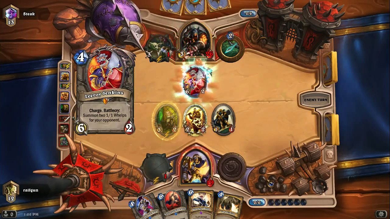 Hearthstone Biggest Leeroy Jenkins fail