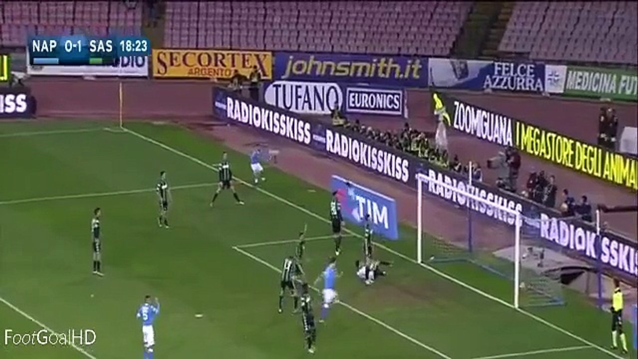 Jose Callejon Goal ~ Napoli vs Sasulo 1-1 ~ 16_1_2016 [Serie A]