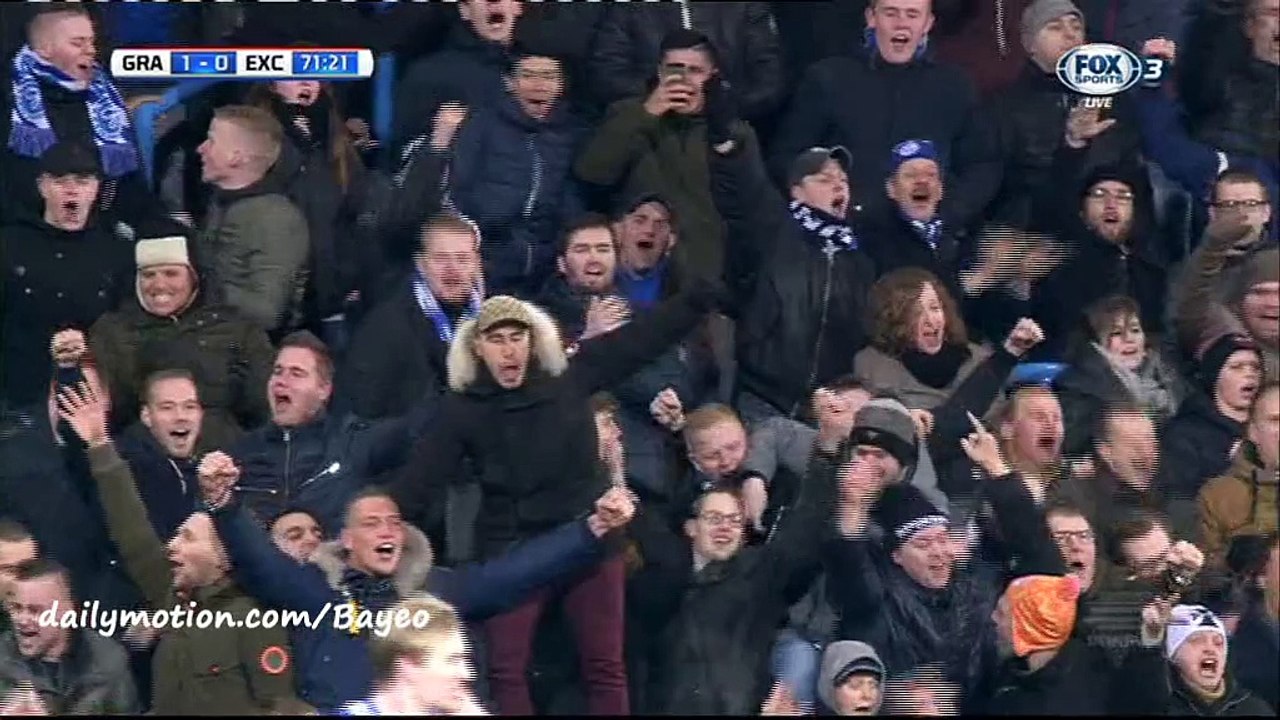 Cas Peters Goal HD - Graafschap 1-0 Excelsior - 16-01-2016