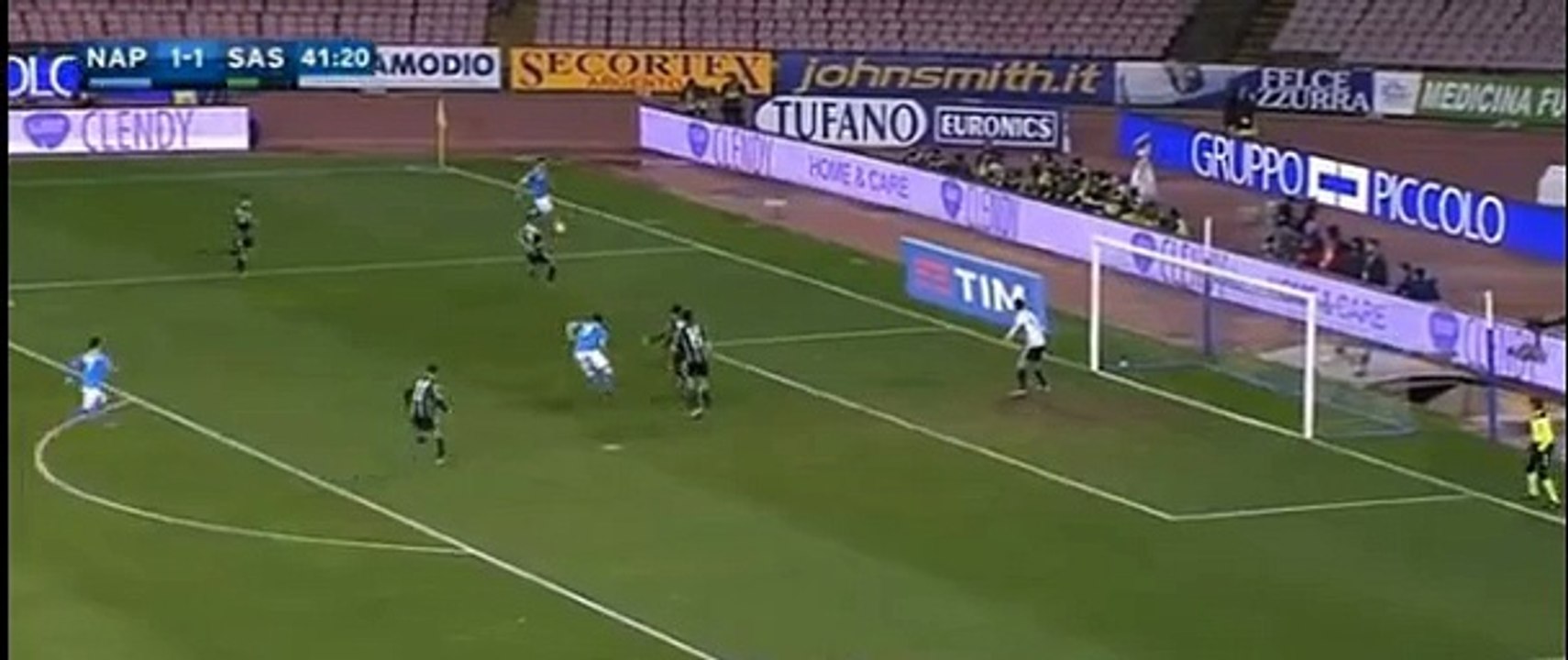 Gonzalo Higuaín 2:1 goal - Napoli vs Sassuolo - 16/01/16