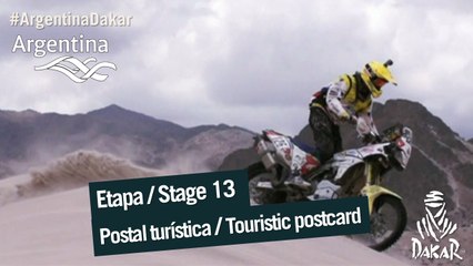 Stage / Etape 13 –  Touristic postcard  / Carte postale touristique