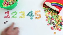 Counting 1 to 10 with Froot Loops! Learn Numbers with Froot Loops!