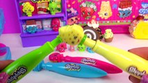 4 Shopkins Season 1 Clicker Pens Packs School Supply - Fun Toy Unboxing Video Cookieswirlc