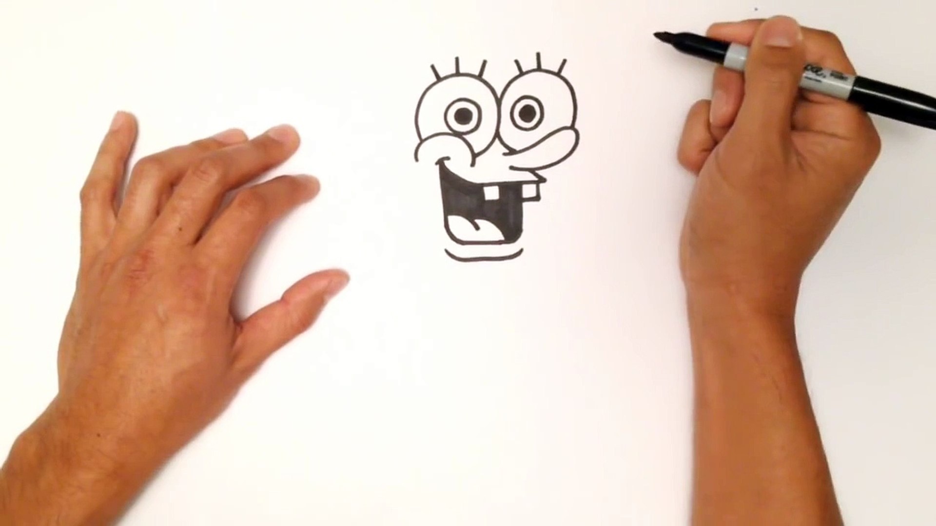 How To Draw Spongebob Squarepants Step By Step Video