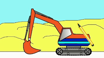 Мультик Раскраска на Английском: Kids Learn Colours: Trucks