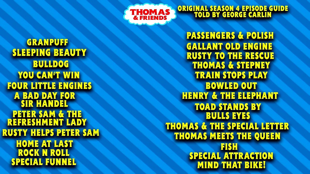 Thomas the Tank Engine Season 4 Episode Selection