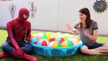 GIANT BALL PIT CHALLENGE Beach Balls in Pool with Disney Princess, McDonalds, Ugglys, Supe