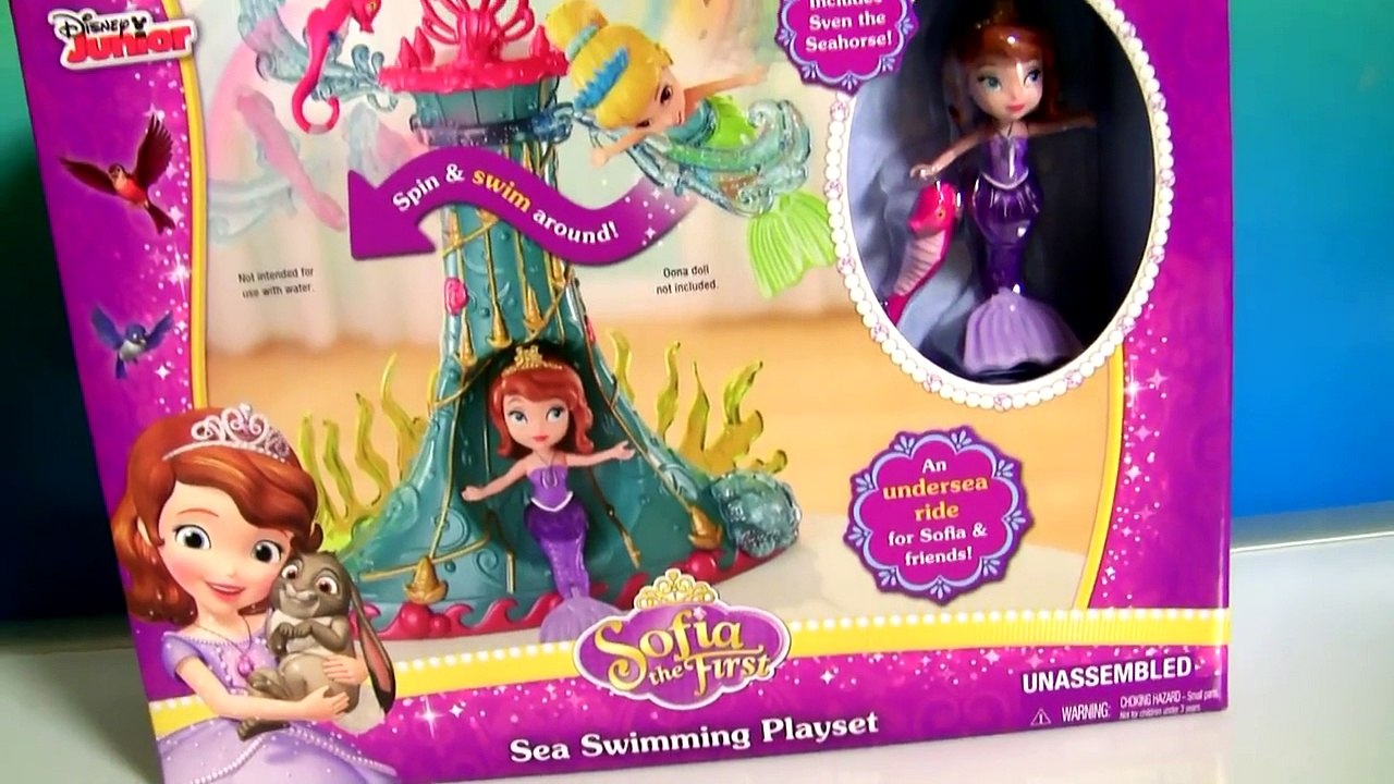 Mermaid Sofia Sea Swimming Playset Disney Princess Sofia the First Unboxing by DisneyColle