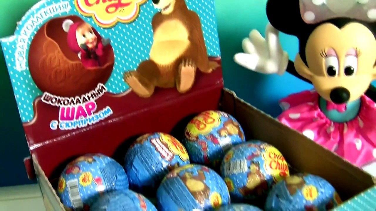 18 Masha and the Bear Surprise Box Chupa Chups Medved Маша и Медведь Чупа Чупс Сюрприз игр