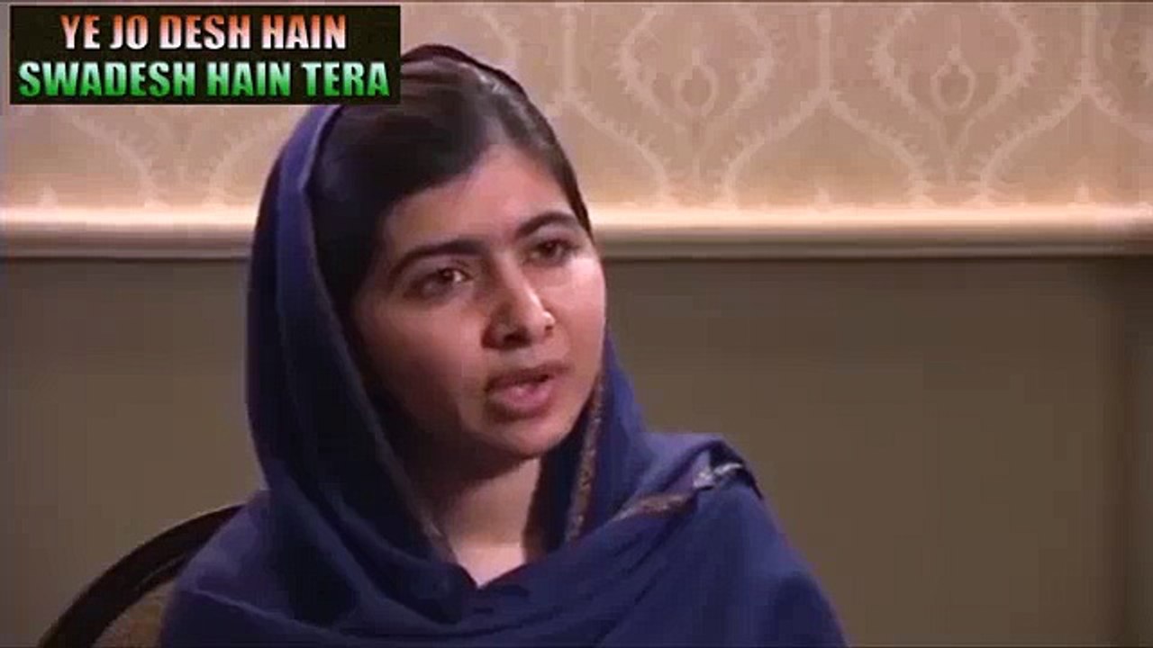 Malala said In Pakistani school Children has taught as India is our enemy and China is Friend