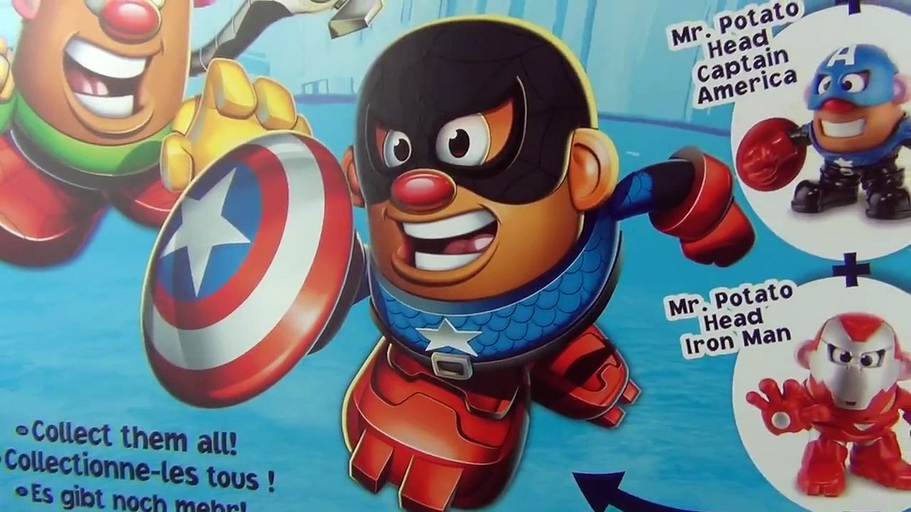 Marvel Mr Potato Head Superhero Collector Pack + Spider-Man, Wolverine, Iron Man, Captain America