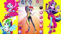My Little Pony Equestria Girls Twilight Sparkle Rainbow Dash Pinkie Pie Dress Up & Make Up Game