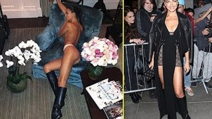 Irina Shayk Flaunts CLEAVAGE At Versace Party For London Fashion Week