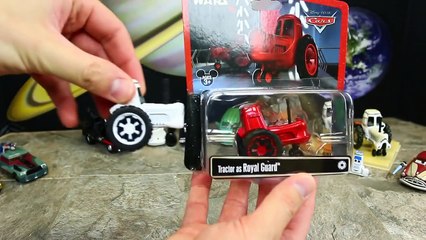 Скачать видео: Star Wars Disney Cars NEW Toy Review with Little Darth Vader and Lightning McQueen as a Jedi