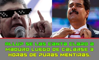 Allup Se Las Canta Claro a Maduro Luego de Calarse 3 Horas de Mentiras