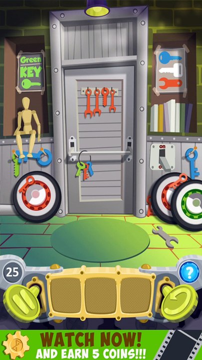 Escape Saga (100 Doors Cartoon) level 25 Walkthrough