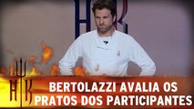 Bertolazzi avalia os pratos dos participantes