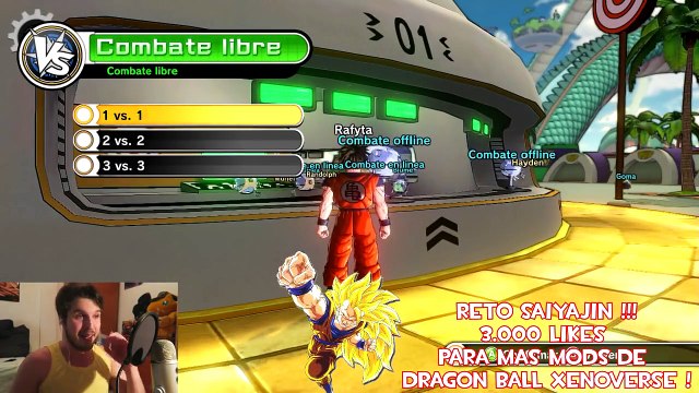 Dragon Ball Xenoverse MOD : MOD RAFYTA VS VEGETA GOKU BILLS GOLDEN FREEZER - RAFYTA EN XENOVERSE !