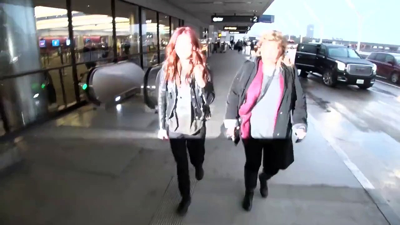 Fast & Furious Actress Clara Paget Sexy In Leather At LAX