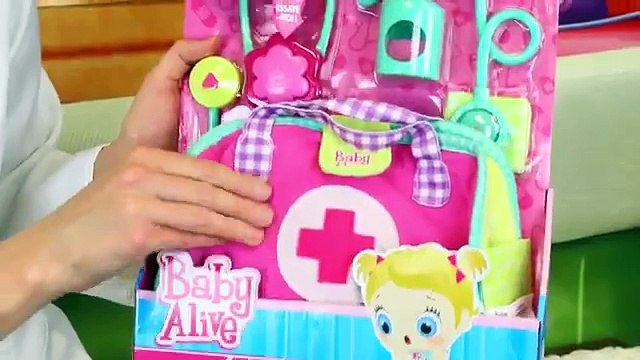 Baby Alive With Doc Sandra McStuffins + Doctor s Bag & Kit Playset Toy Review by DisneyCarToys