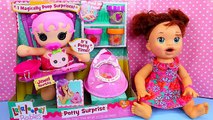 NEW Lalaloopsy Potty Surprise with Baby Alive Doll Eating Surprise Poop & Diapers
