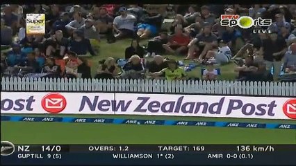 Muhammad Aamir 1st Over in 2nd T-20 Match against NZ_HIGH