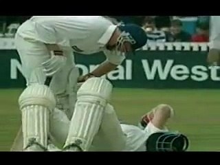Cricket can be hazardous to your health. Rare cricket video
