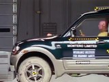 2001 Mitsubishi Montero moderate overlap IIHS crash test