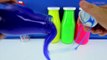 SLIME SURPRISE DE BOUTEILLES! Apprendre les Couleurs w/ Vase et de Jouets Éducatifs pour les Enfants et les tout-petits