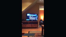 Bulldog impress by a  TV commercial