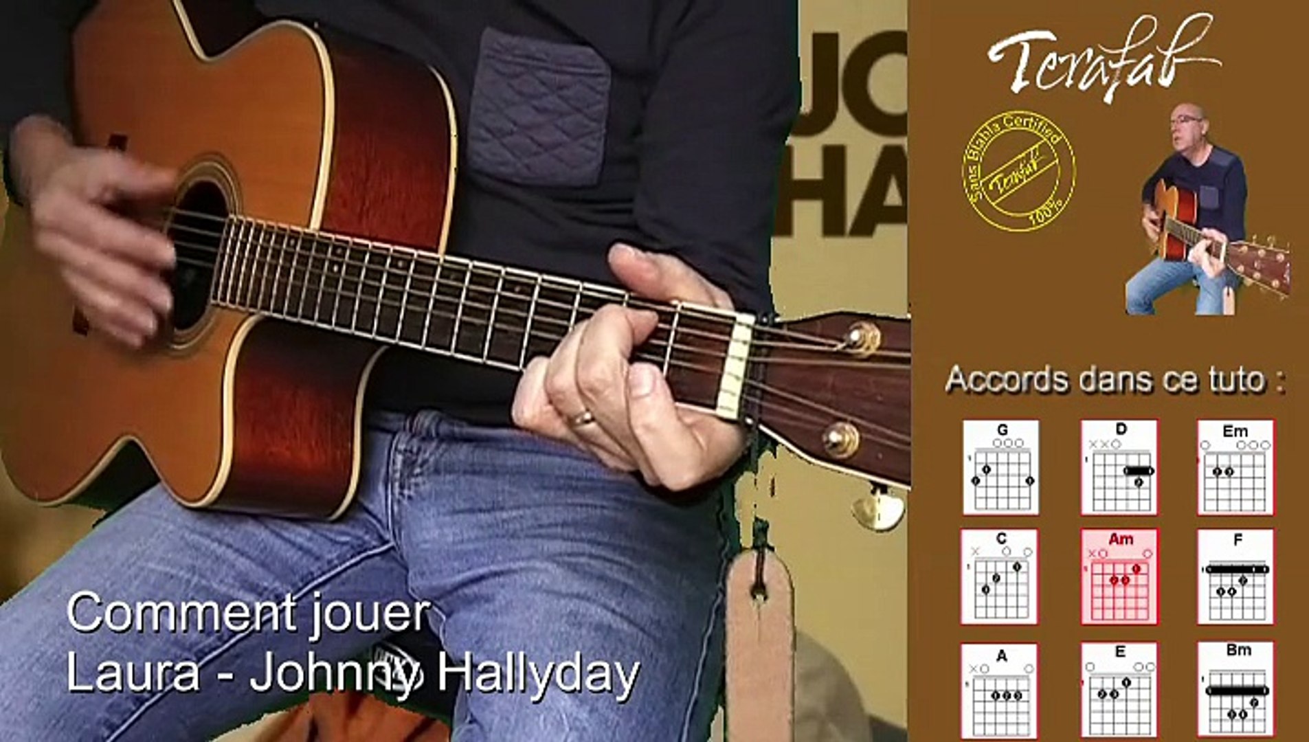 Laura - Johnny Hallyday [Tuto guitare] by Terafab - Vidéo Dailymotion
