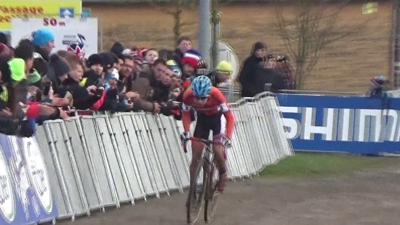 Coupe du Monde de cyclo-cross 2016 : L'arrivée des Juniors à Lignières